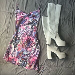 Dolls Kill x Bratz Mini Slip Dress “Hot N Unbothered” XXS